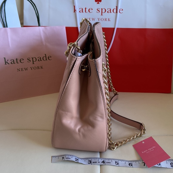 Kate Spade New York Briar Lane Quilted Med Convertible Shoulder Bag Rosy Cheeks - Picture 8 of 14